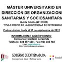 Master. Direcci&oacute;n de Organizaciones Sanitarias. 5&ordf; ed.