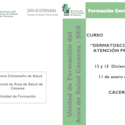 CURSO “DERMATOSCOPIA PARA ATENCIÓN PRIMARIA”