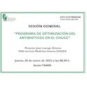 Programa de optimización de antibióticos en el CHUCC