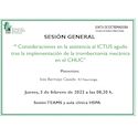 Consideraciones en la asistencia al ICTUS agudo tras la implementación de la trombectomía mecánica en el CHUC
