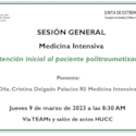 Atención inicial al paciente politraumatizado