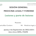 Lesiones y parte de lesiones