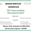 VIH. Casos perdidos Neutropenia febril