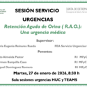 Retención Aguda de Orina ( R.A.O.): Una urgencia médica