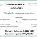 Manejo del síncope en urgencias