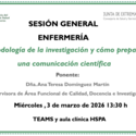Metodología de la investigación y cómo preparar una comunicación científica