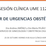 Taller de urgencias obstétricas