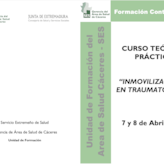 Inmovilizaciones en traumatología