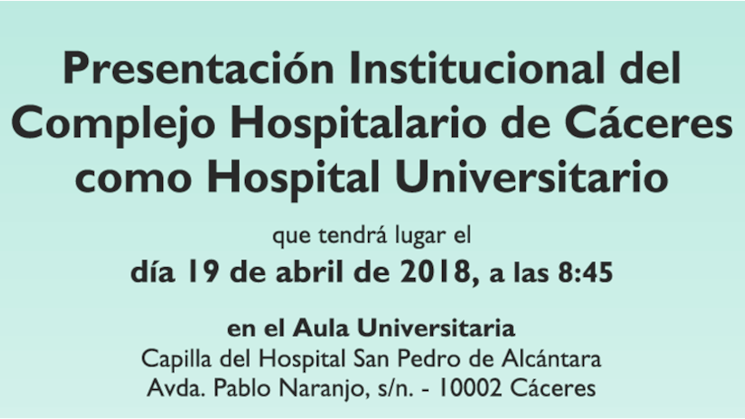 Acto institucional presentacin Complejo Hospitalario Universitario Acto institucional presentacin Complejo Hospitalario Universitario