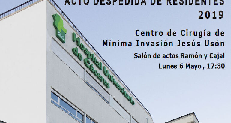 Acto oficial de despedida de Residentes 2019