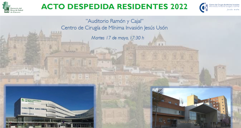 Acto despedida residentes 2022