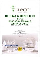 III Cena Beneficio AECCC