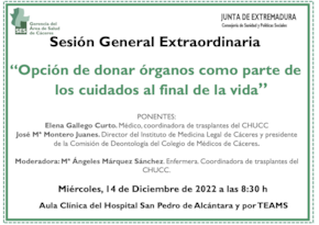 Opción de donar órganos como parte de los cuidados al final de la vida Opción de donar órganos como parte de los cuidados al final de la vida