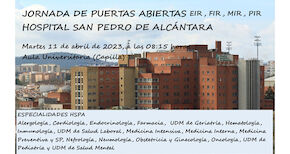 11.04.2023. Jornada de puertas abiertas EIR, FIR, MIR, PIR Hospital San Pedro de Alcántara de Cáceres