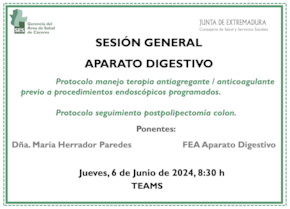 Protocolo manejo terapia antiagregante / anticoagulante previo a procedimientos endoscópicos programados