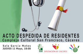 Acto oficial de despedida de los residentes que finalizan su formación en el Área de Salud de Cáceres