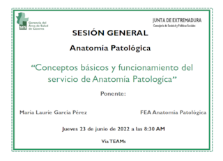 Conceptos básicos y funcionamiento del servicio de Anatomía Patológica