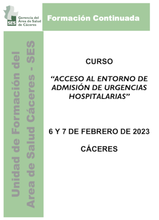 ACCESO AL ENTORNO DE ADMISIÓN DE URGENCIAS HOSPITALARIAS