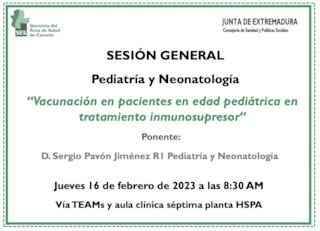 Vacunación en pacientes en edad pediátrica en tratamiento inmunosupresor
