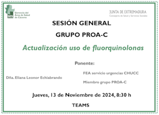 Actualización uso de fluorquinolonas