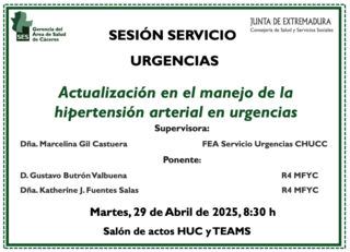 Actualización en el manejo de la hipertensión arterial en urgencias