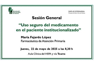 Uso seguro del medicamento en el paciente institucionalizado
