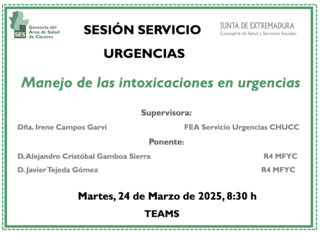 Manejo de las intoxicaciones en urgencias