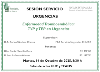 Enfermedad Tromboembólica: TVP y TEP en Urgencias