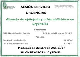 Manejo de epilepsia y crisis epiléptica en urgencias