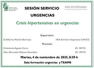 Crisis hipertensivas en urgencias