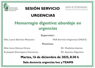 Hemorragia digestiva: abordaje en urgencias