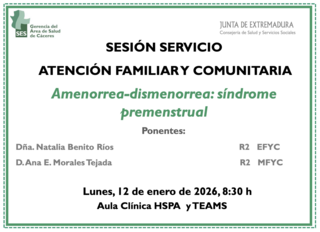 Amenorrea-dismenorrea: síndrome premenstrual