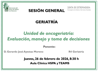 Unidad de oncogeriatría: Evaluación, manejo y toma de decisiones