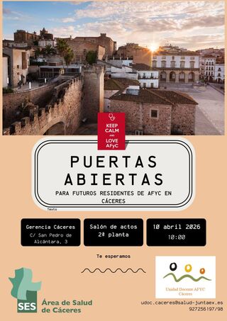 Puertas abiertas para futuros residentes de AFYC en Cáceres