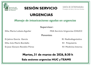 Manejo de intoxicaciones agudas en urgencias