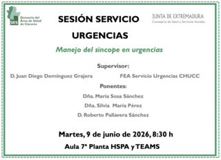 Manejo del síncope en urgencias