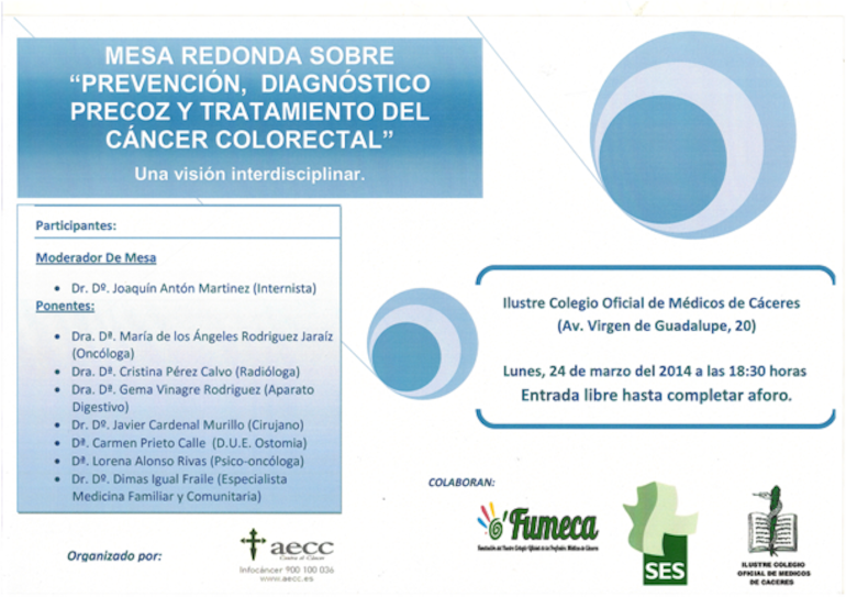 Mesa redonda sobre el cncer colorectal