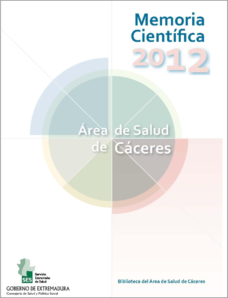 Portada Memoria Científica 2012 Portada Memoria Científica 2012