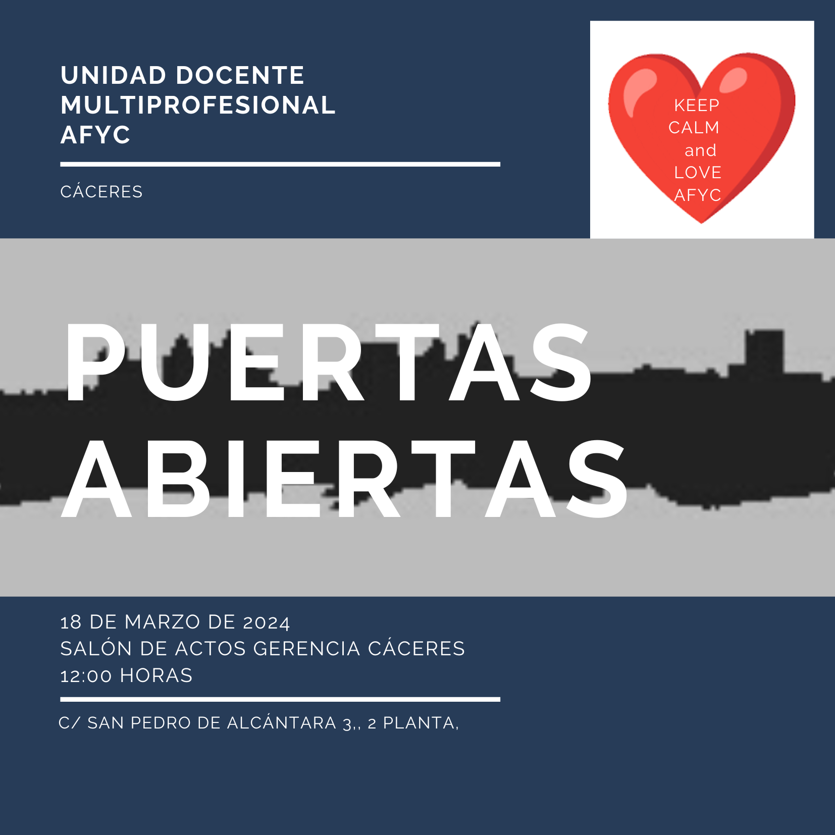 Jornada de puertas abiertas de la Unidad Docente del Área de Salud de Cáceres
